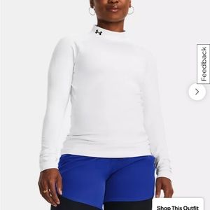 Under Armour Women's ColdGear® Authentics Mock Neck NWT Size L